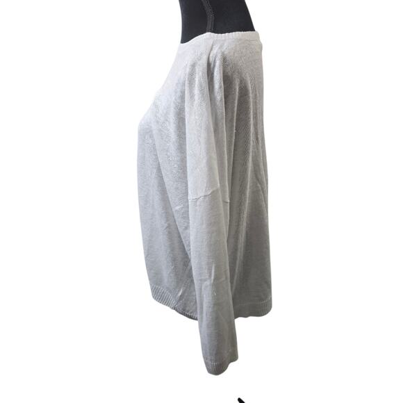 Eileen Fisher Organic Linen Bateau Neck Tunic Coastal Sustainable Beachy XLP - Picture 6 of 15